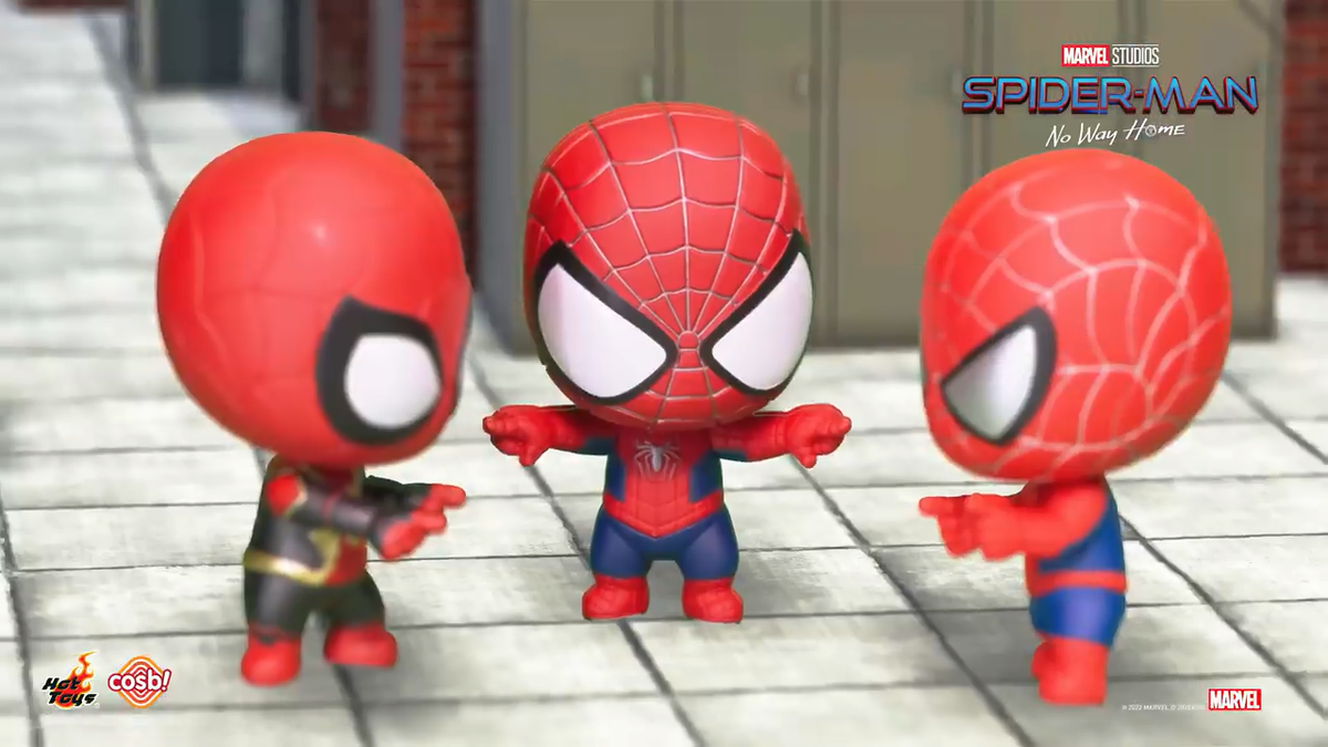 Hot Toys Marvel Bobble-Head Collectible Set Cosbi SpiderMan No Way