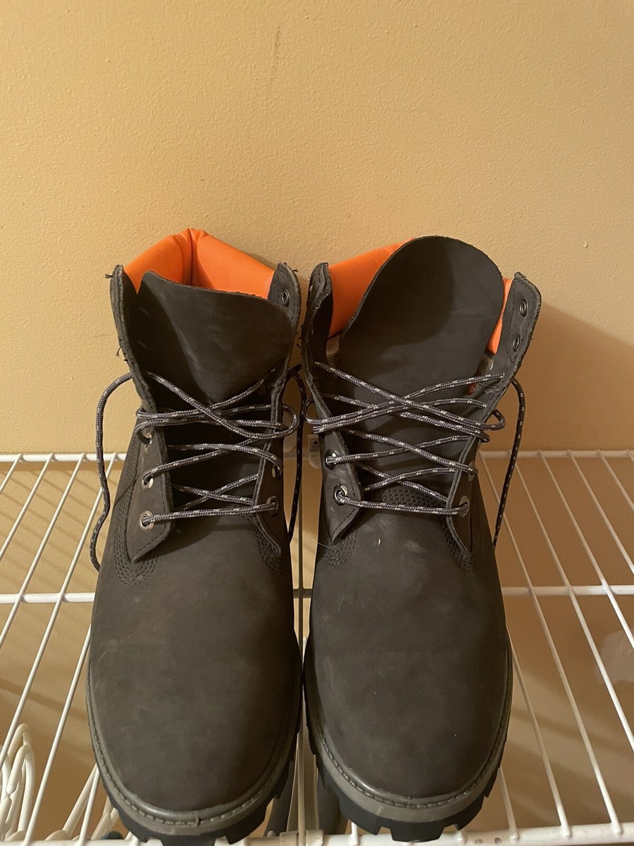 Limited Edition Black & Orange Timberland boots size 10.5 Great