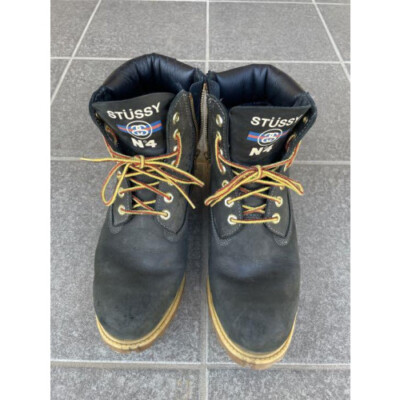 STUSSY×TIMBERLAND Collaboration Premium Boots size US9 Rare USED