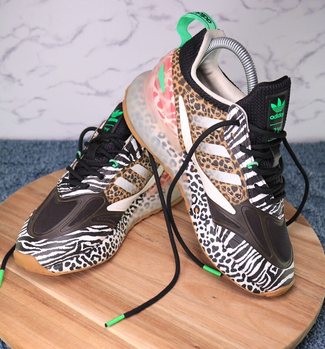 Adidas Originals ZX 2K Boost 2.0 Leopard Animal Print GZ7491 US 4