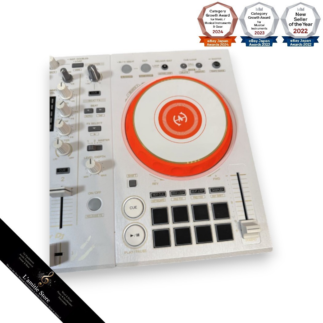 Pioneer DJ DDJ-400-HA DJ Controller - White/Orange for sale online