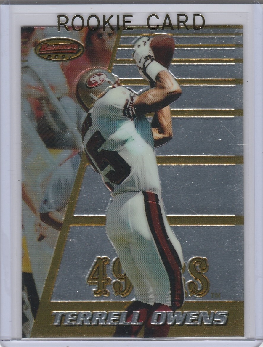 TERRELL OWENS ROOKIE CARD 1996 Bowman's Best FOOTBAL RC San