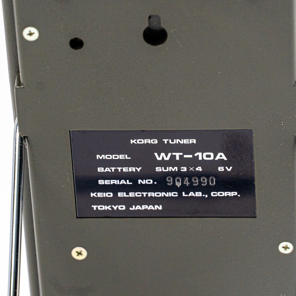 Korg WT-10A – Vintage Needle Tuner with Case, Box, Manual