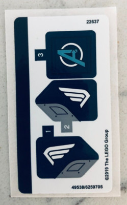 LEGO STICKER SHEET for 76123 Captain America: Outriders Attack