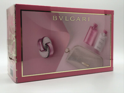 Bvlgari Omnia Pink Sapphire 4pc Perfume edt Spray 2.2 oz Lotion