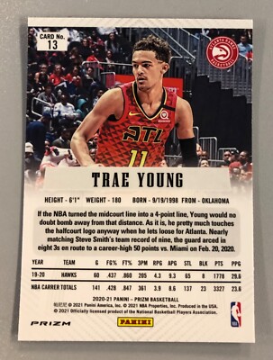 Trae Young 2020-21 Prizm Hyper Flashback #13 | eBay