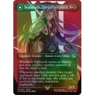 FOIL SEPHIROTH, FABLED SOLDIER (BORDERLESS) (SURGE FOIL) Final