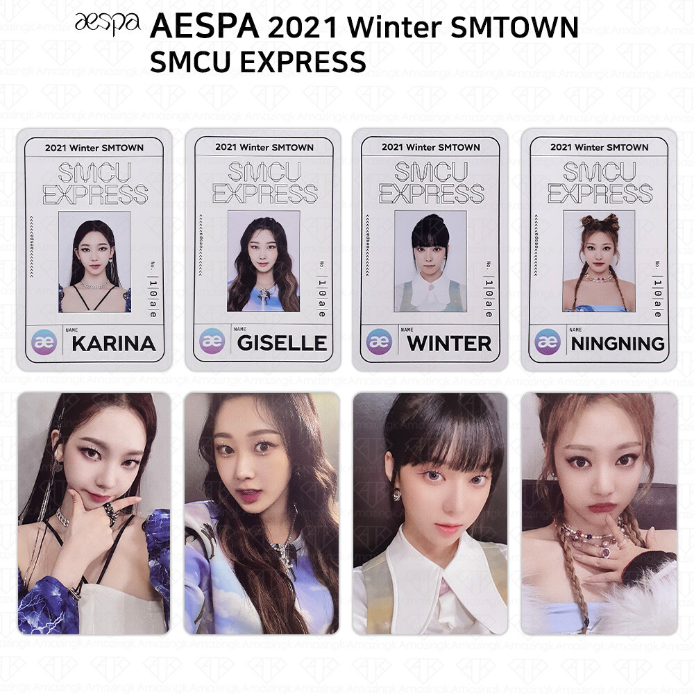 Aespa 2021 Winter SMTOWN SMCU Express Photocard Passcard KPOP K