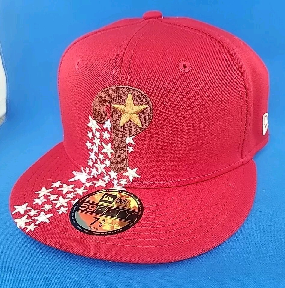 New Era 7 5/8 59Fifty Cap Philadelphia Phillies Hat COOPERSTOWN