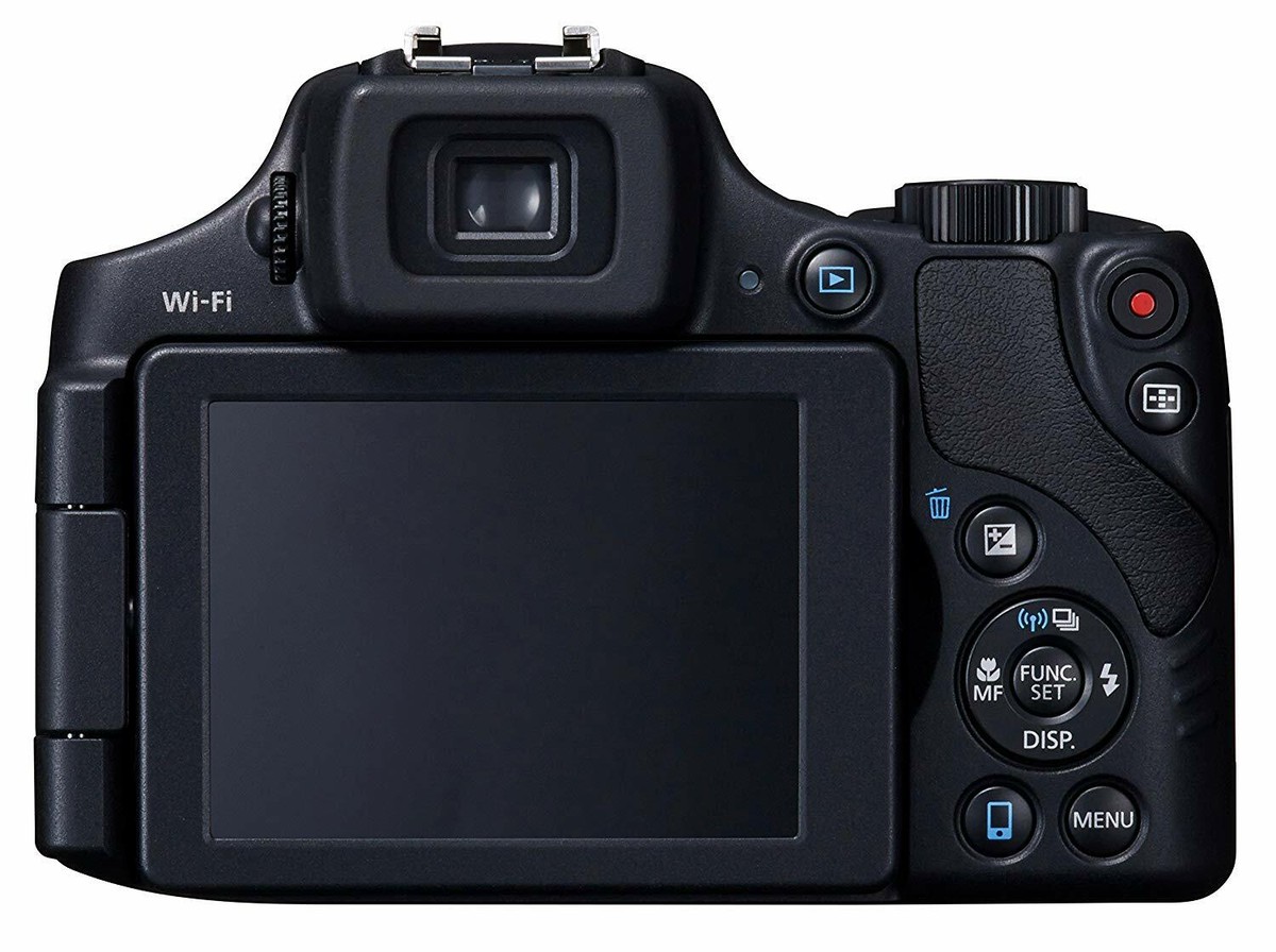 Canon PowerShot SX60 HS Black Digital Camera 16.8MP 65x zoom Wi-Fi