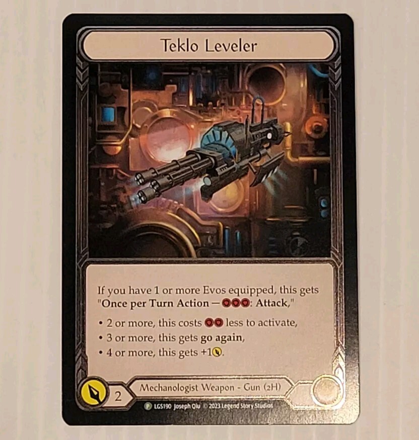 Flesh and Blood TCG Promo Teklo Leveler Cold Foil Mechanologist