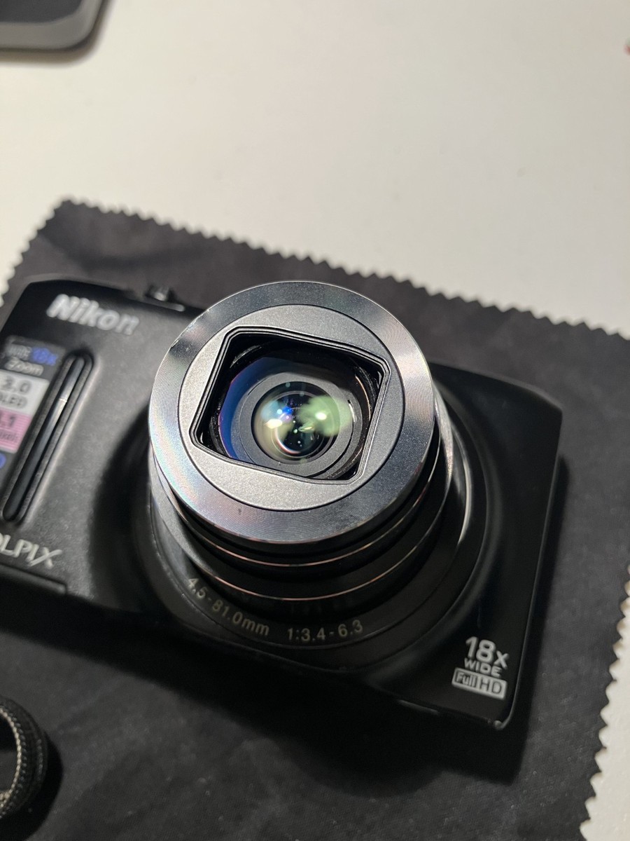 Nikon COOLPIX S9400 18.1MP Digital Camera - Black for sale online