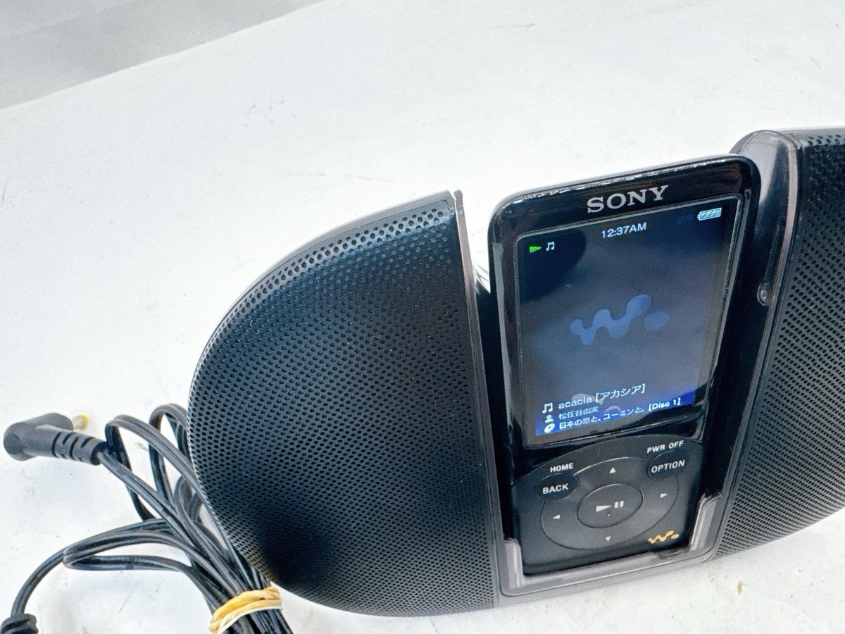 SONY Walkman NW-S754 Black 8GB Digital Music Player w/Speaker