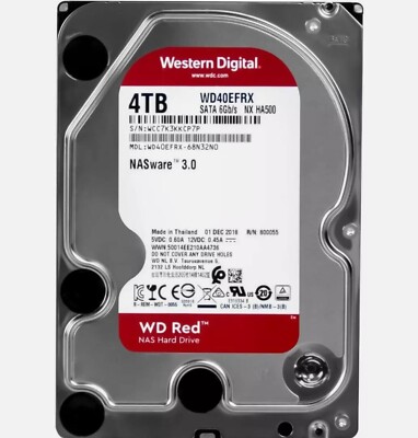 Western Digital Red 4TB WD40EFRX 5400RPM SATA 3.5