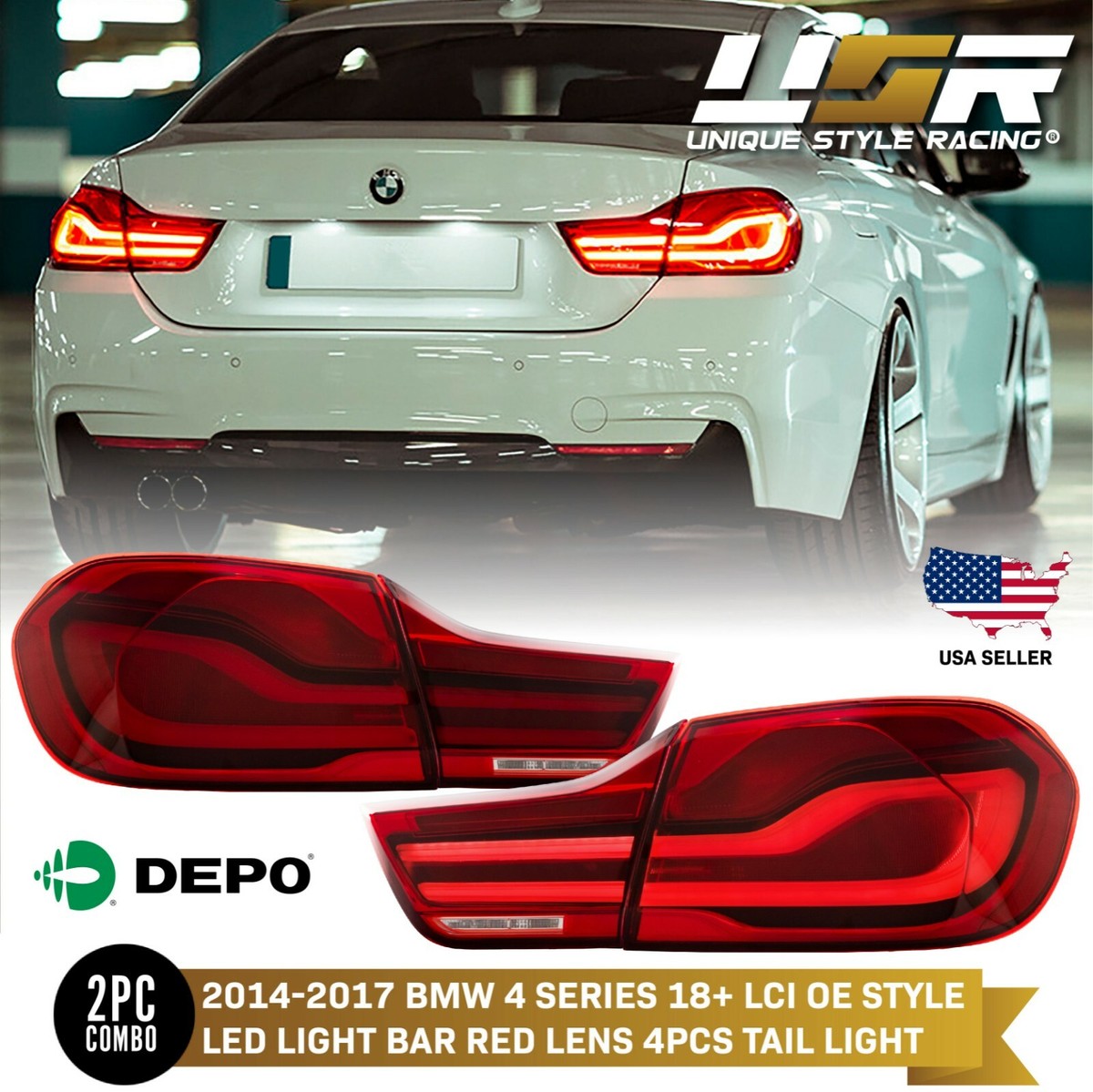 DEPO OE Style Plug N Play LCI Facelift Tail Light For BMW F32 F33