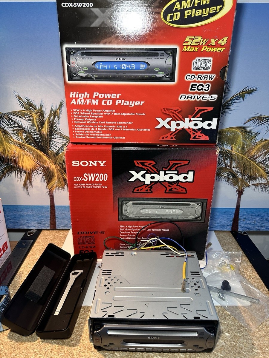 Sony Xplōd CDX-SW200 No Bluetooth - 52w X4 Max Power AM/FM CD
