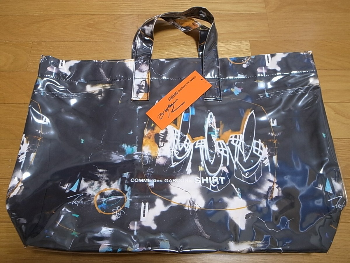 FUTURA x COMME des GARCONS SHIRT PVC TOTE BAG CDG FUTURA2000 BLACK