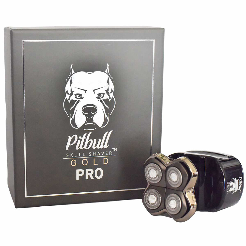 Skull Shaver Pitbull Gold PRO Head and Face Shaver for Men, Men