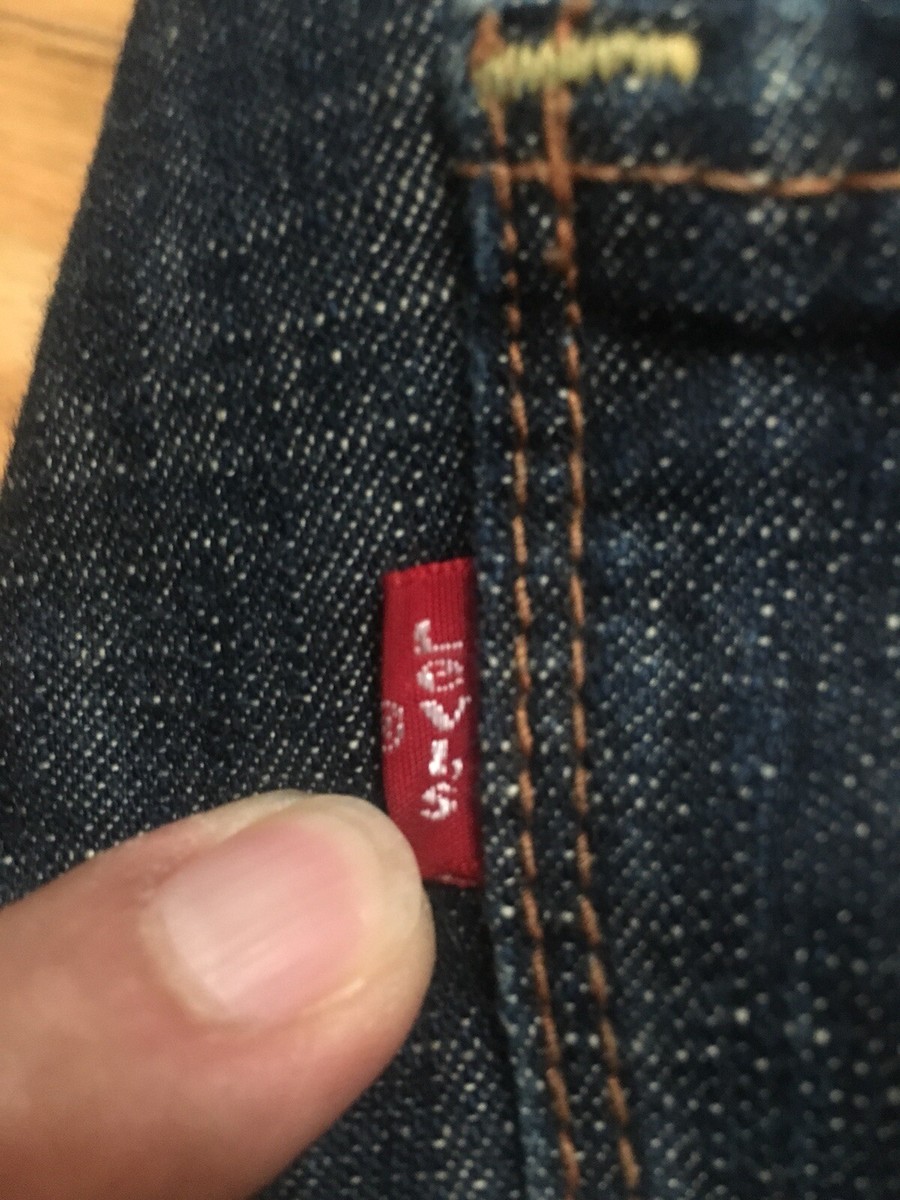 Levis RED Collection Vintage Straight 29/30 Rare 90's Blue Leather