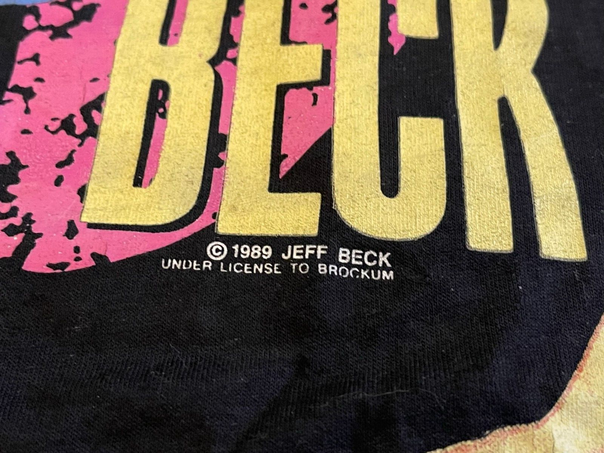 1989 Jeff Beck Guitar Shop Concert T-Shirt - Size Large - Great