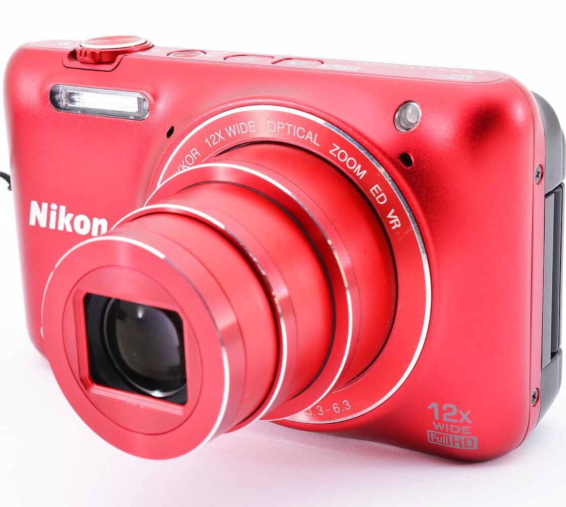 NIKON COOLPIX S6600 16MP Camera WiFi Red Mint | eBay