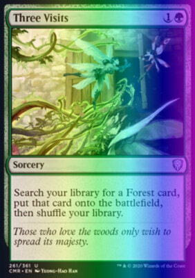 MTG Magic the Gathering Three Visits (261/794) Commander Legends