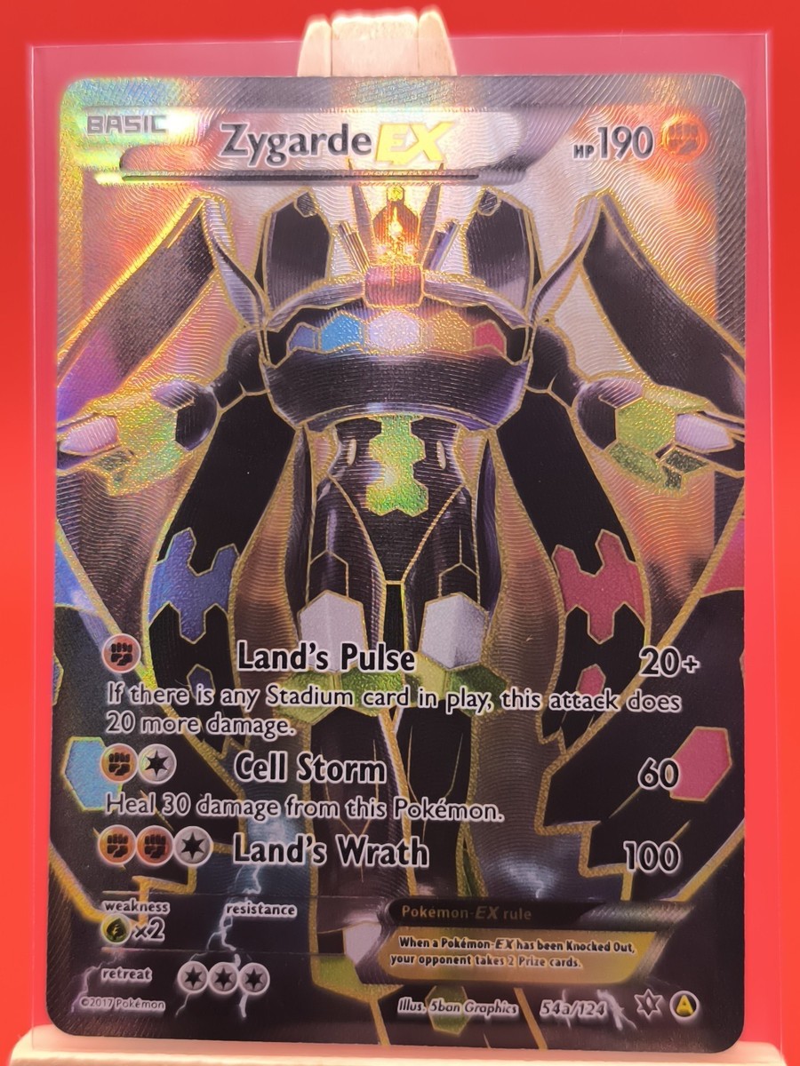Zygarde EX 54a/124 X & Y Fates Collide Ultra Rare Full Art Pokemon