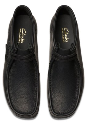 Clarks Wallabee Evo Bt (26179710) Black Leather | eBay