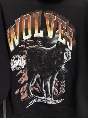Darc Sport Wolves Club Men's L XL Black Ohana Tour Hoodie
