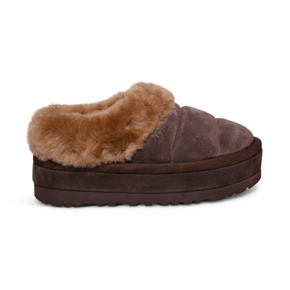 UGG TAZZLITA HARDWOOD SUEDE SHEARLING LINED PLATFROM WOMEN'S