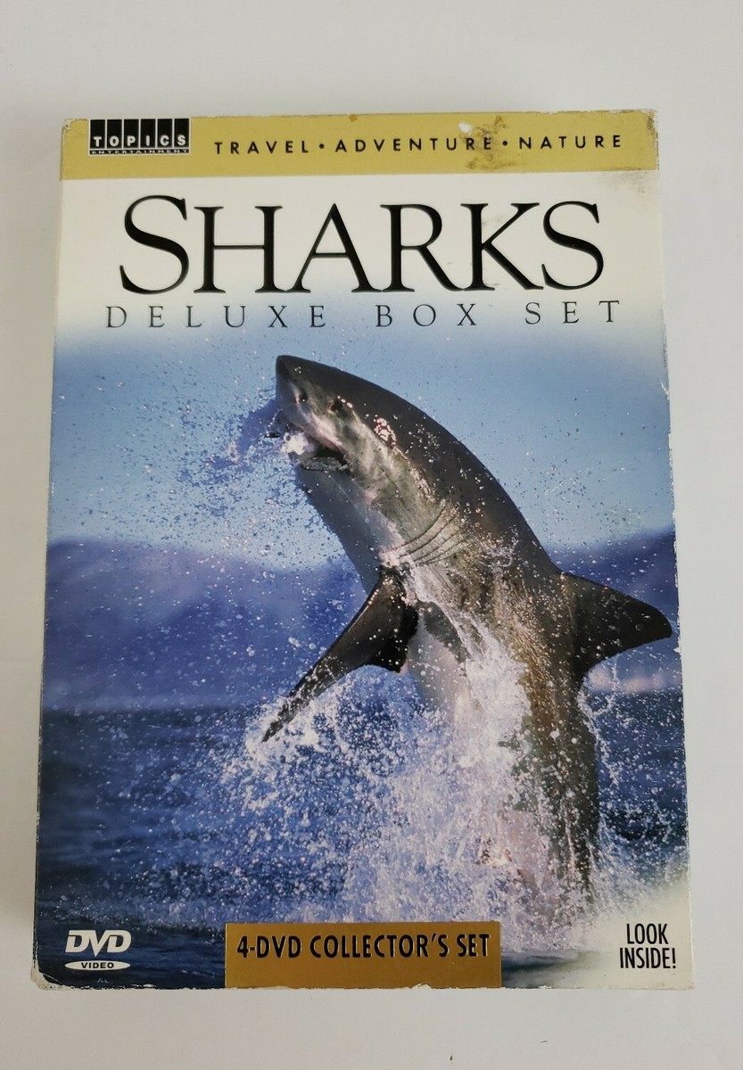 Sharks Deluxe Box Set of 4 DVD'S Collectors Set from Topics