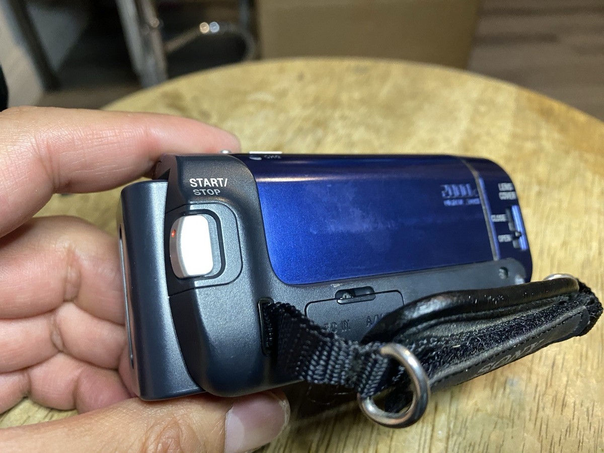 SONY Handycam DCR-SX41 Blue Camcorder 60xOptical Zoom TESTED Works
