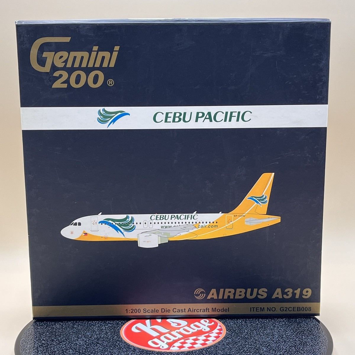 Gemini 1/200 AIRBUS A319 Cebu Pacific RP-C3192 G2CEB008 Diecast