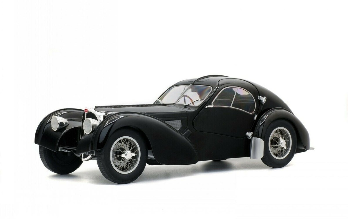 1/18 Bugatti Type 57SC Atlantic 1938 Black Diecast Model Car by