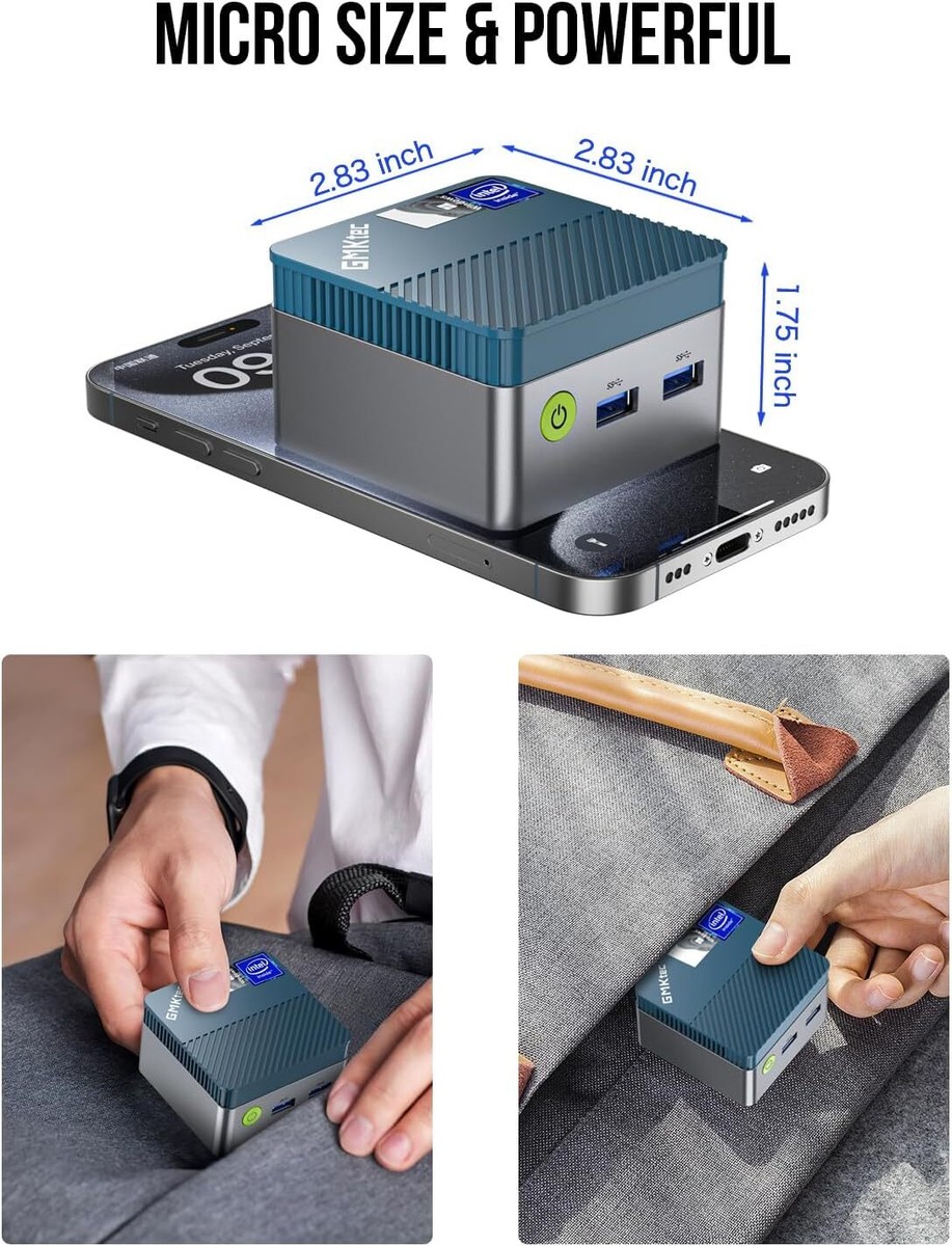 GMKtec Mini PC NucBox G5, Intel 12th Gen Alder Lake N97 (up to 3.6