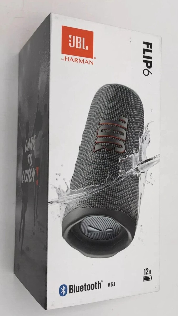 JBL Flip 6 Waterproof Wireless Bluetooth Speaker - Gray