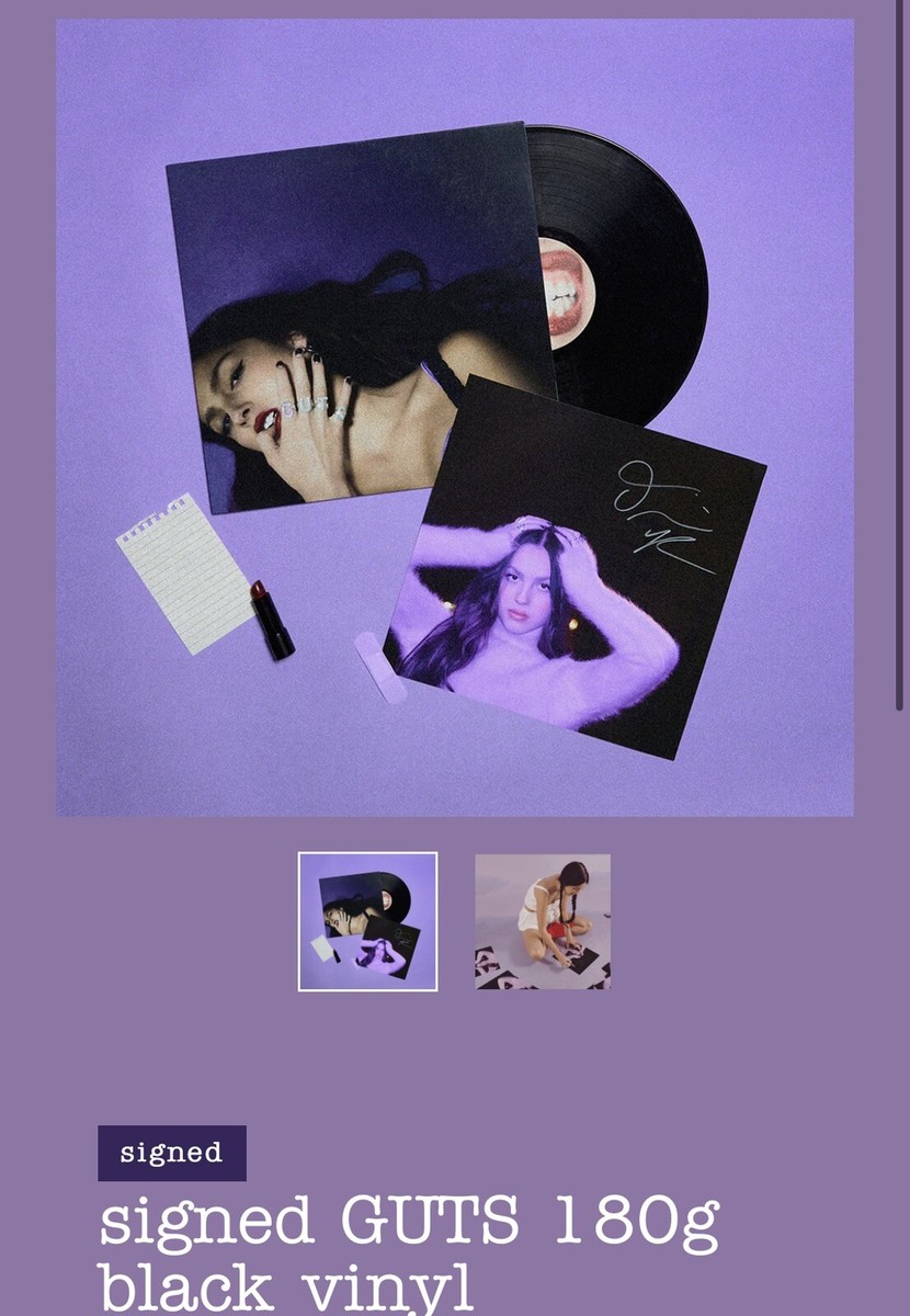 NEW Olivia Rodrigo - GUTS - SIGNED VINYL INSERT Autograph Preorder