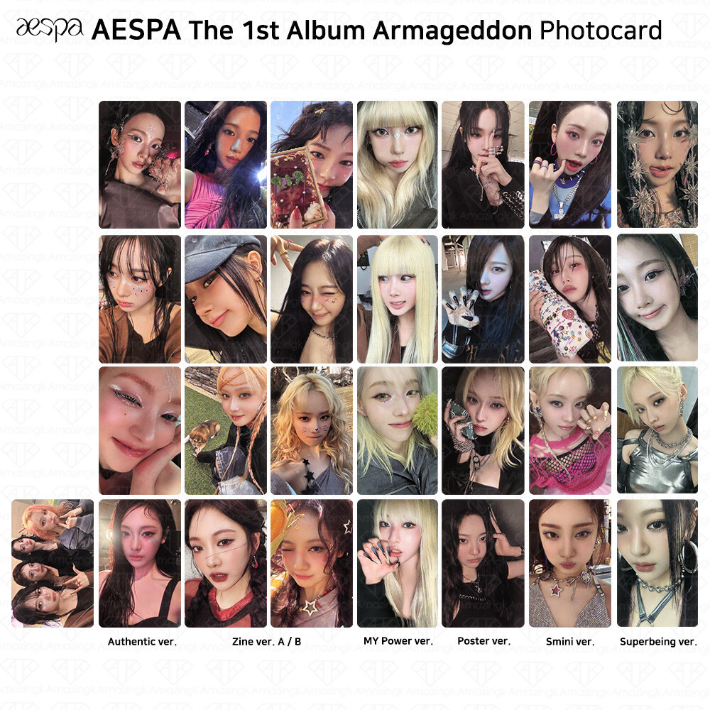 Aespa The 1st Album Armageddon Official Photocard Authentic Zine