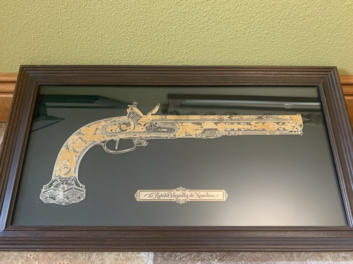 Franklin Mint Versailles Pistolet Napoleon 24K Gold Sterling
