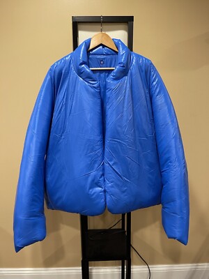 Yeezy x Gap Blue Round Puffer Jacket Kanye West size Large | eBay