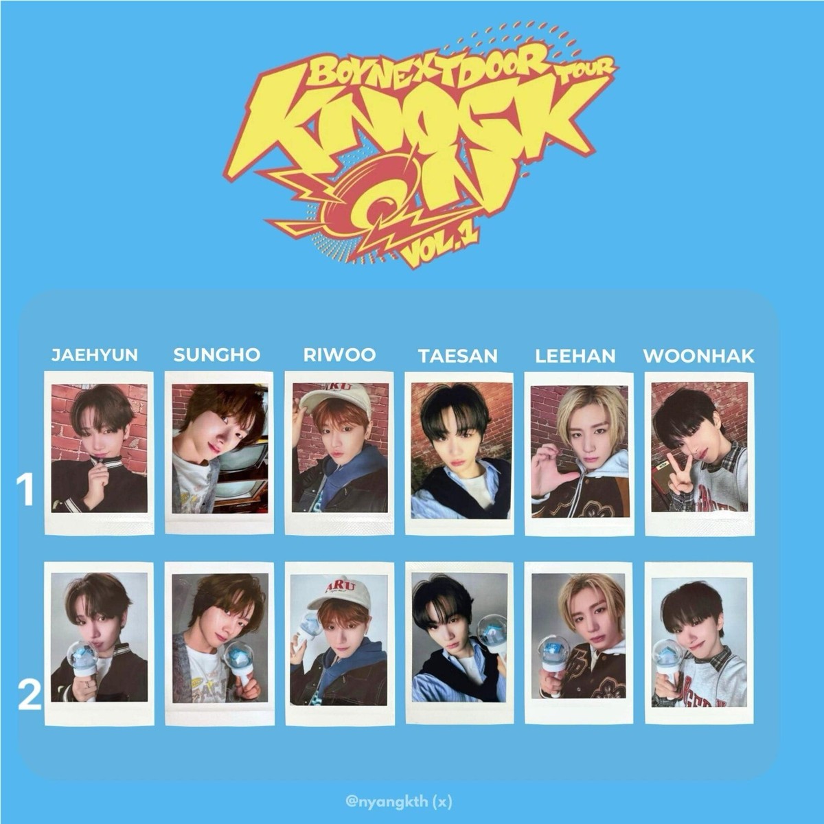 BOYNEXTDOOR KNOCK ON VOL 1 IN JAPAN INSTANT PHOTOCARD OFFICIAL | eBay