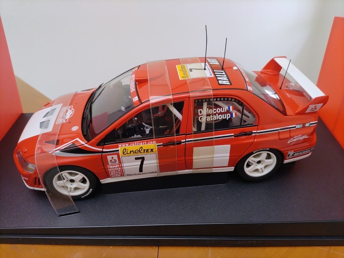 Autoart 1/18 Mitsubishi Lancer Evolution VII WRC #7 Diecast Model