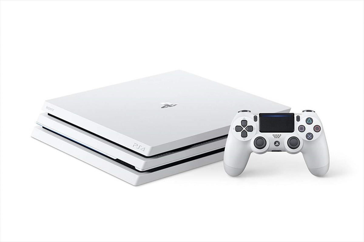 Sony PlayStation(R)4 PS4 Pro Game Console Glacier White HDD 1TB