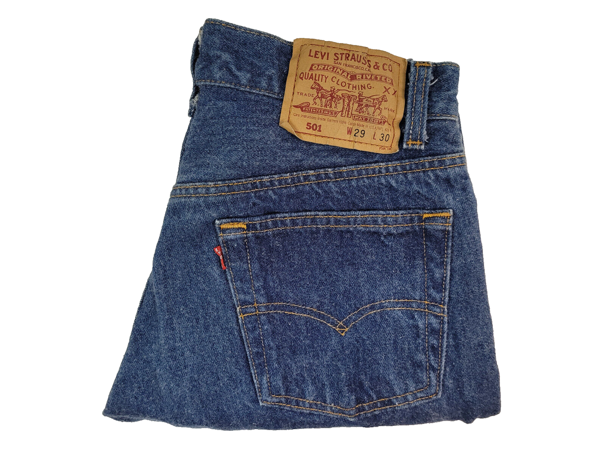 Vintage Levis 501 xx Denim Men's Jeans Blue FIT 27x26 (Altered