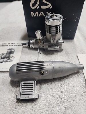 Os Max 45 FSR. W/ BOX 743 Muffler, NO CARBURETOR TURNS FREELY | eBay