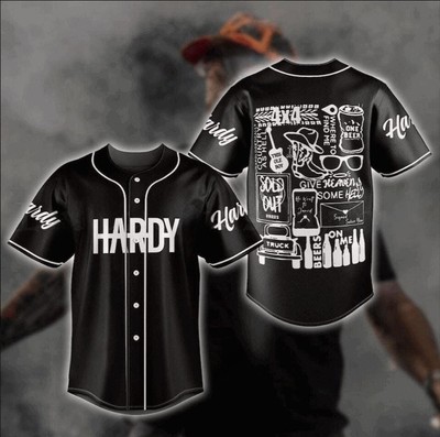 Hardyy Concert Baseball Jersey, Custom Music Jersey Shirt Men's | eBay