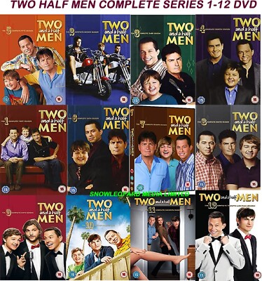 TWO HALF MEN COMPLETE SERIES 1-12 DVD Season 1 2 3 4 5 6 7 8 9 1 0