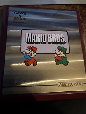 Nintendo Mario Bros. Game and Watch MW-56 Multi Screen 1983 Works