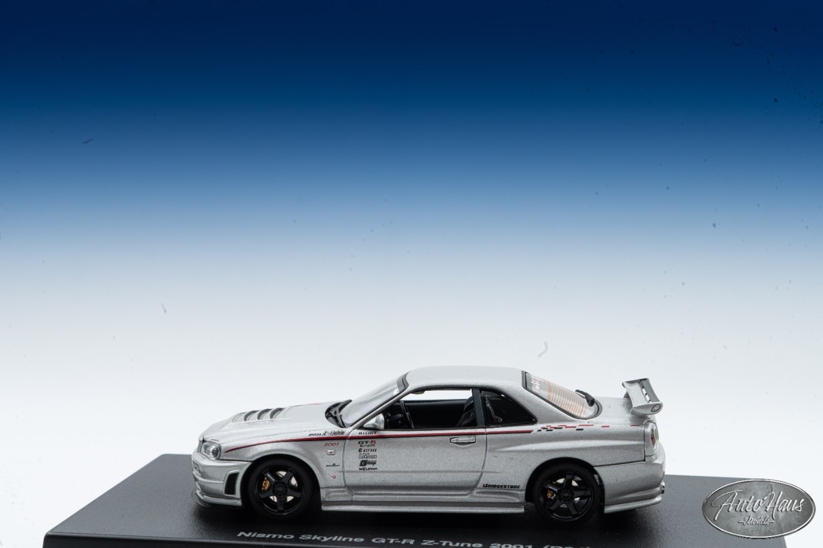 オートアート 1/43 スカイライン R34 GT-R ミニカー 3台セット オート