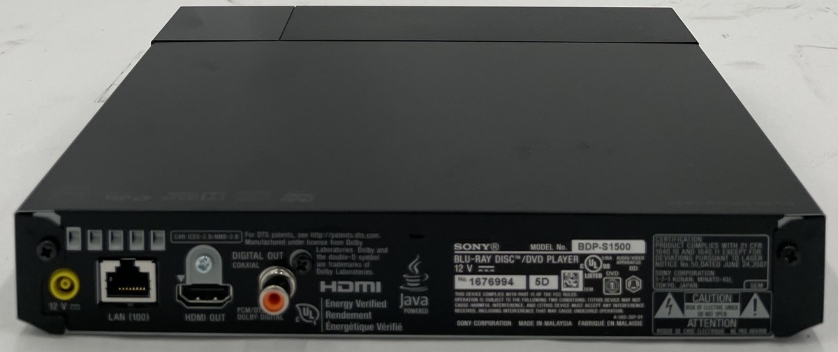 2024年製 SONY BDP-S1500 2024年製 SONY BDP-S1500 Blu-ray/DVDプレーヤー